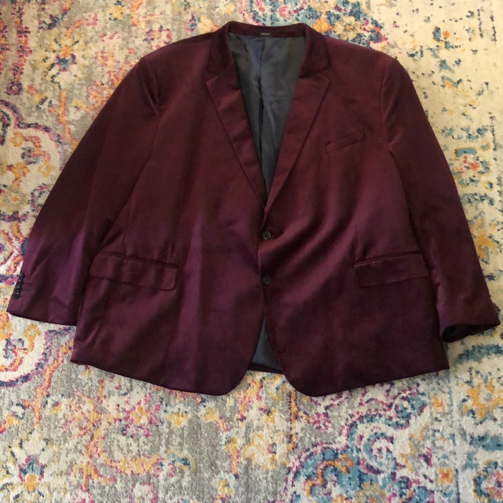 4XL red velvet blazer Worn once 10/10 condition